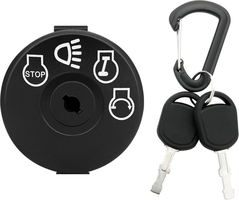 XINRINTONG Ignition Switch with Key 4-Position 7-Terminals for Cub Cadet Husqvarna Craftsman John Deere MTD AYP Delta Stratton Gernerac Lawn Mower Replace 532175566 175566 YTH1542XP 925-04227B 925-1741 GY20074 - Image 1